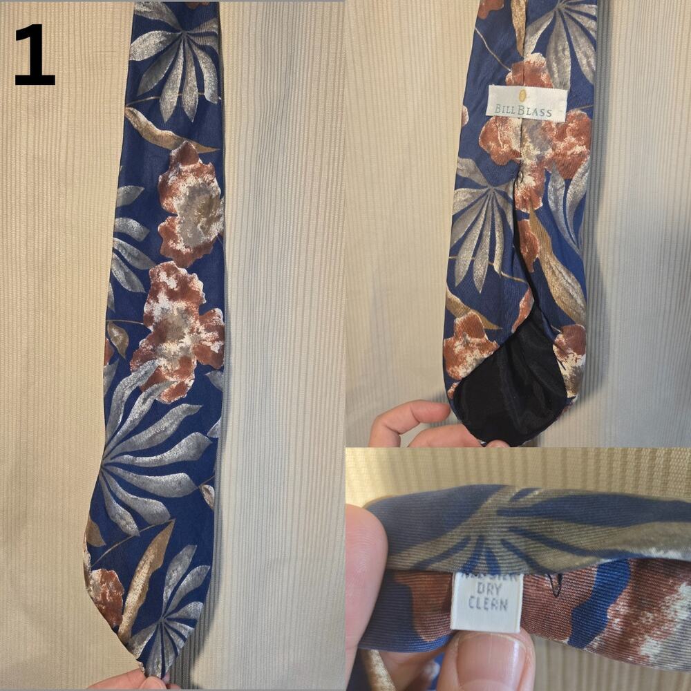 Crafters’ Vintage Tie Bundle 1 – Silk & Polyester Patterns [TSET1] - Picture 2 of 8